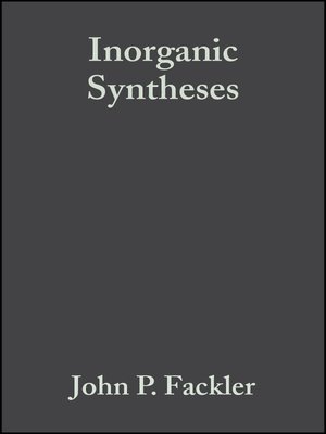 cover image of Inorganic Syntheses